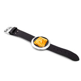 Wild Amber : Handmade Statement Nugget Leather Bracelet