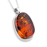 'Made to be Loved' Perfect Baltic Amber and Silver Necklace