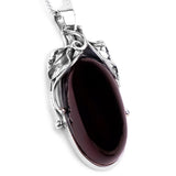 Enchanted Cherry Baltic Amber and Silver Necklace - Natural Designer Gemstone