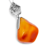 Natural Nugget: Baltic Amber Necklace - Natural Designer Gemstone