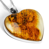 So Natural Amber and Silver Necklace - Natural Designer Gemstone