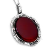 A timeless companion : Cherry Baltic Amber and Silver Necklace