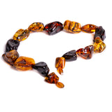 Golden Earth Elegance – Big Nugget Natural Baltic Amber Statement Necklace (Long)