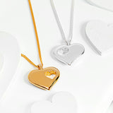 A piece of my Heart Necklace in Silver with 24ct Gold