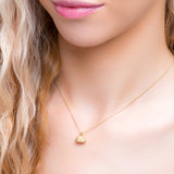 Cute Miniature Hedgehog Necklace in Silver with 24ct Gold