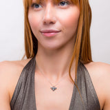 Cute Honey Bee Necklace in Silver