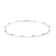 925 Sterling Silver Bead Chain Bracelet