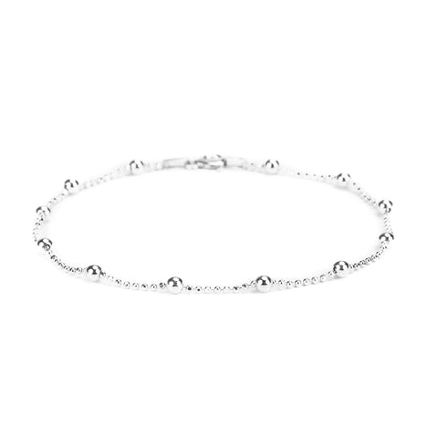 925 Sterling Silver Bead Chain Bracelet