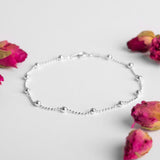 925 Sterling Silver Bead Chain Bracelet