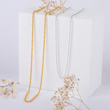 925 Sterling Silver Ball Chain Necklace