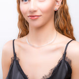 Pebble Stud Earrings in Silver