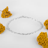 925 Sterling Silver Paperclip Link Bracelet