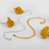 14ct Gold Plated Paperclip Link Bracelet