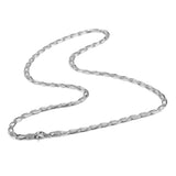 925 Sterling Silver Paperclip Link Chain Necklace