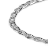 925 Sterling Silver Paperclip Link Bracelet