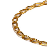 14ct Gold Plated Paperclip Link Bracelet