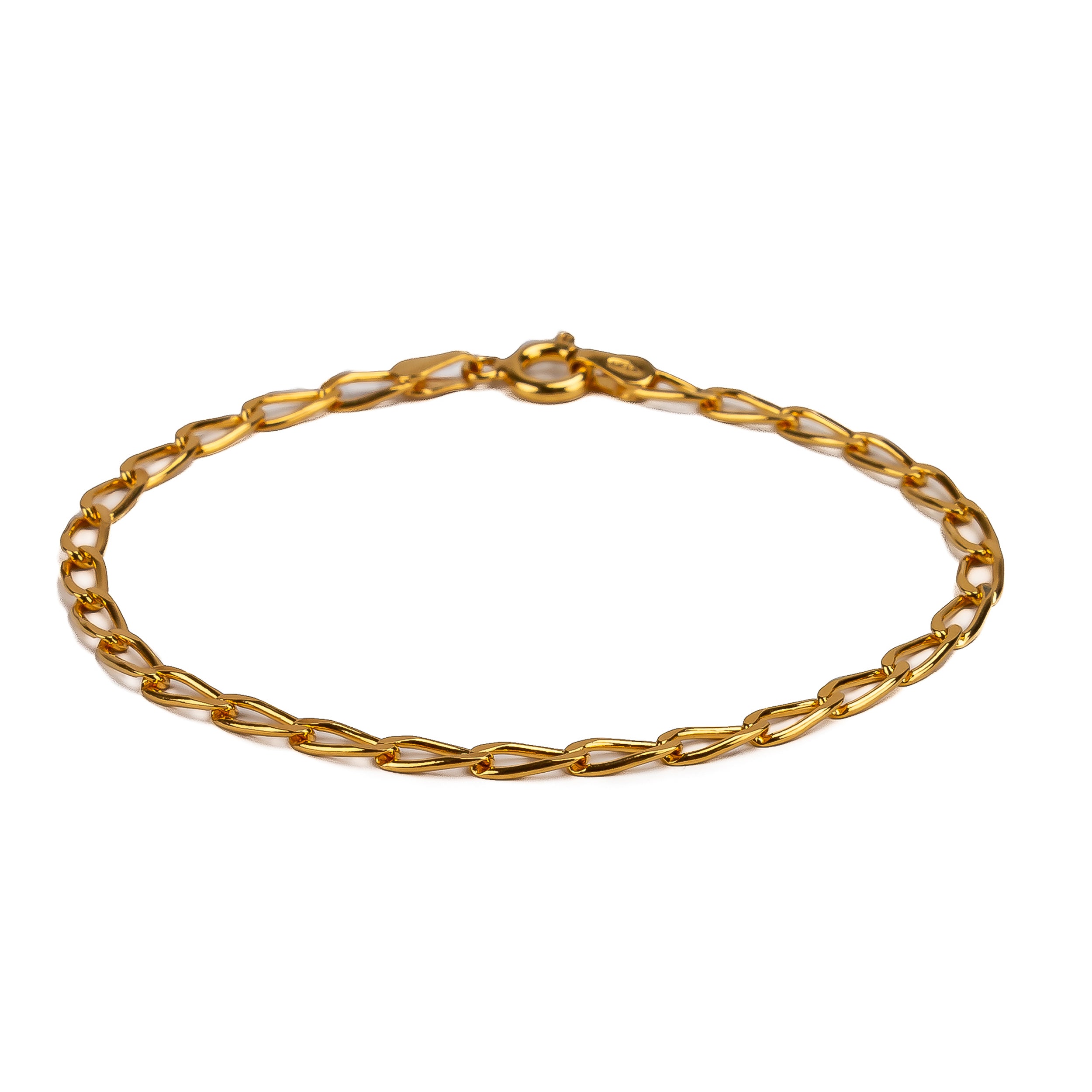 925 Sterling Silver Paperclip Link Bracelet