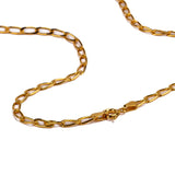 14ct Gold Plated Paperclip Link Chain Necklace