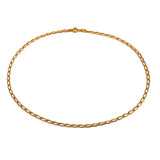 14ct Gold Plated Paperclip Link Chain Necklace