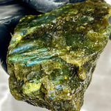 Lovely Green Flash Labradorite Necklace - Natural Designer Gemstone