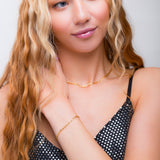 14ct Gold Plated Paperclip Link Bracelet