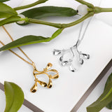 Merry Mistletoe Necklace in Silver