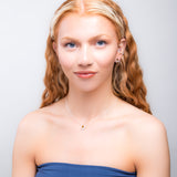 Miniature Octopus Necklace in Silver and Amber