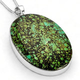 GRAND & Fabulous Tibetan Turquoise Necklace in Silver