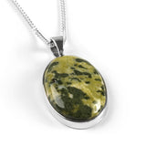 Canadian Nephrite Jade Oval Necklace - Natural Designer Gemstone