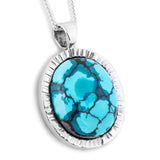 Wild Sky:  Natural Tibetan Turquoise Necklace with Untamed Soul