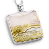 'Inspired by Monet' Indonesian Moss Agate Necklace - Natural Designer Gemstone