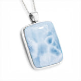 Superb AAA Quality Larimar Necklace - Natural Designer Gemstone