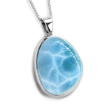 Dreamy Larimar Necklace - Natural Designer Gemstone