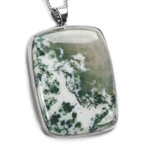 BIG & BOLD Tree Agate Necklace - Natural Designer Gemstone