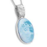 Perfect Larimar Gemstone Necklace - Natural Designer Gemstone