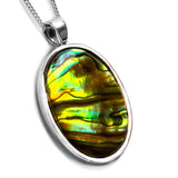 Irresistible Iridescent Abalone Shell Necklace - Natural Designer Gemstone