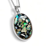 Irresistible Opal Composite Necklace in Silver