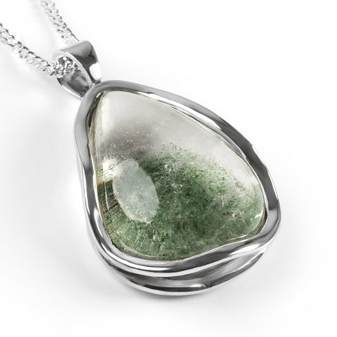 Lodolite Garden Quartz Necklace - Natural Designer Gemstone