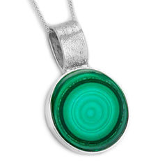 Perfect Round Malachite Necklace - Natural Designer Gemstone
