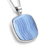 Stunning Blue Lace Agate Necklace