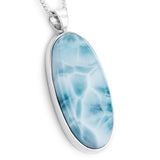 AAA+ Quality Larimar Necklace - Natural Designer Gemstone