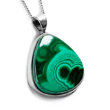 Cute Malachite Necklace - Natural Designer Gemstone