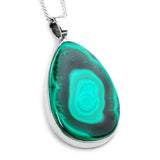 Intricate Malachite Necklace - Natural Designer Gemstone