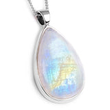 Fantastic Rainbow Moonstone Necklace - Natural Designer Gemstone