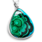 Stunning Azurite-Malachite Necklace - Natural Designer Gemstone