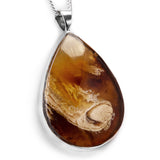 Genuine Indonesian Amber Necklace - Natural Designer Gemstone