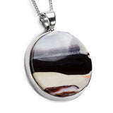 Indonesian Opalized Petrified Wood Necklace - Natural Designer Gemstone