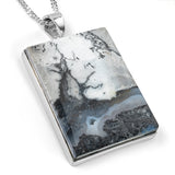 'Spooky River Bank' : Maligano Jasper Necklace in Silver