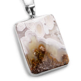 Indonesian Moss Agate Necklace - Natural Designer Gemstone