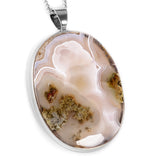 GRAND Indonesian Moss Agate Necklace - Natural Designer Gemstone